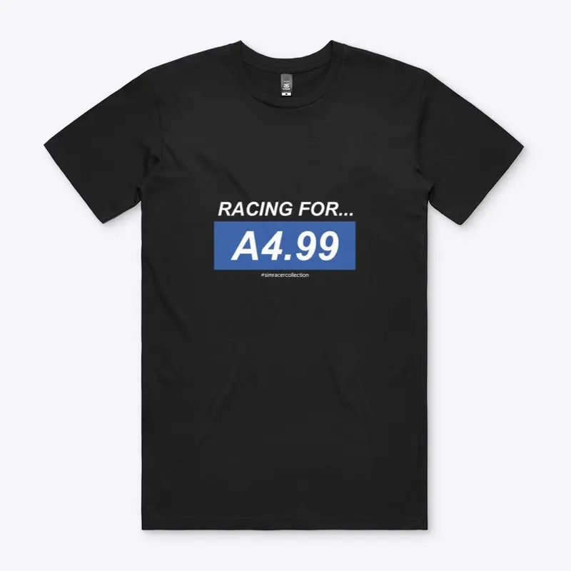 Racing for 4.99 White Letters